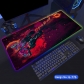 Eco-friendly Monster Glowing RGB LED Mouse Pad 4mm Thickness for Gaming Keyboard USB Anti-slip Rubber Base Desk Mat